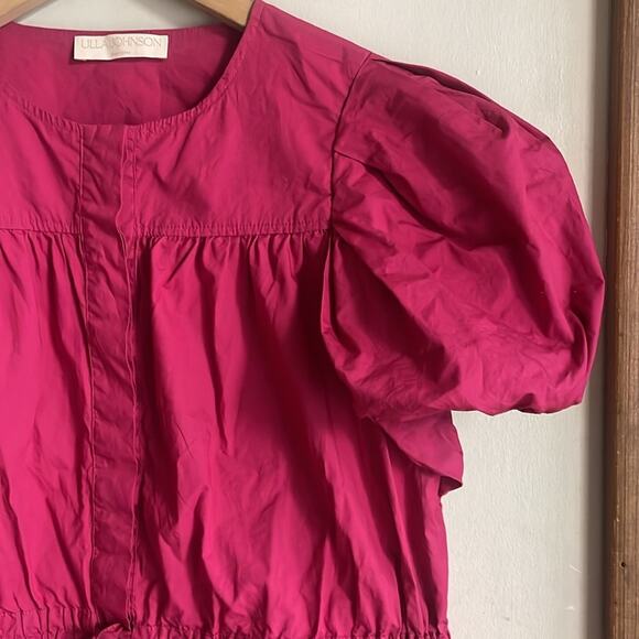 Ulla Johnson Mila Peplum Cotton Top in Rosebud - Picture 5 of 16